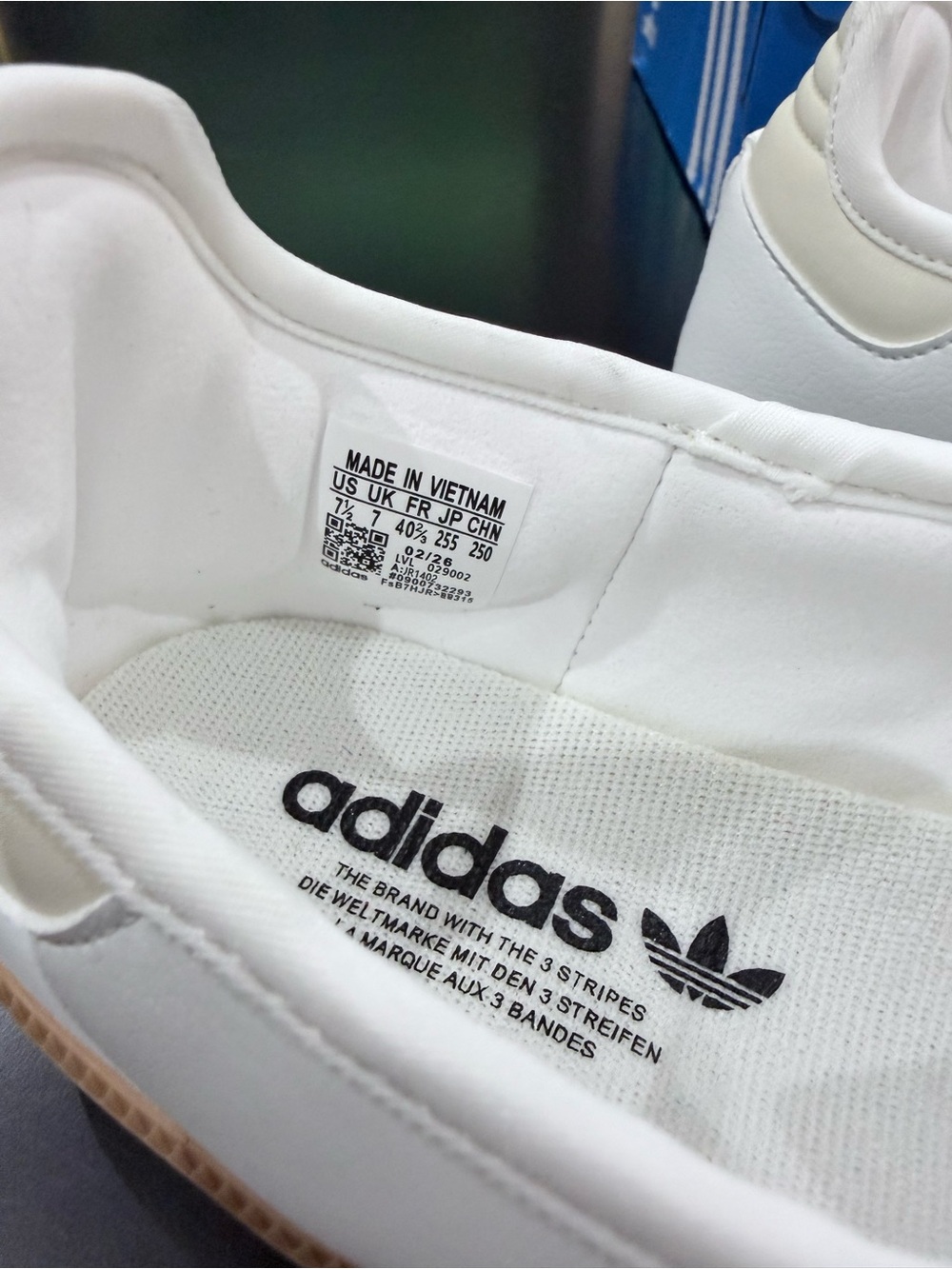 adidas Kids Samba Velcro Sneakers White Black Gum - Picture 10 of 11